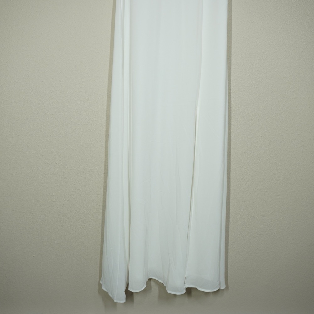 Baltic Born NEW Large Sierra Sweetheart Maxi Dress White Flutter Sleeve Bridal - Picture 3 of 10